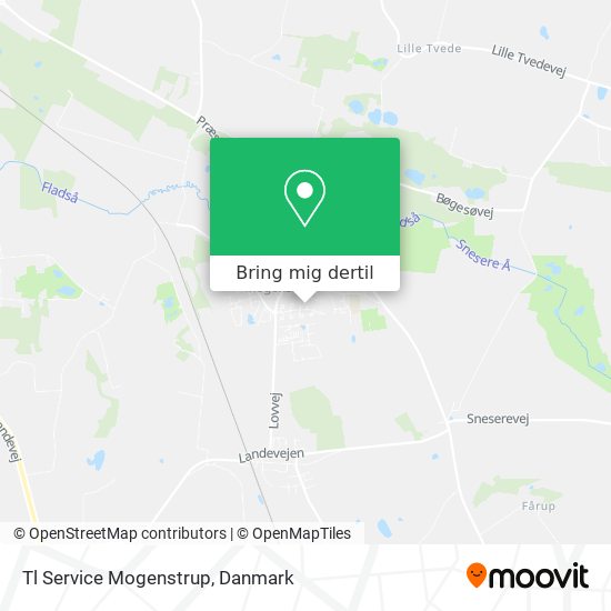 Tl Service Mogenstrup kort