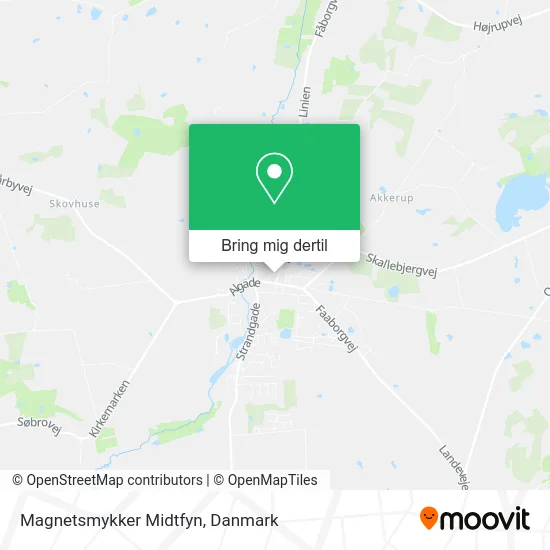 Magnetsmykker Midtfyn kort
