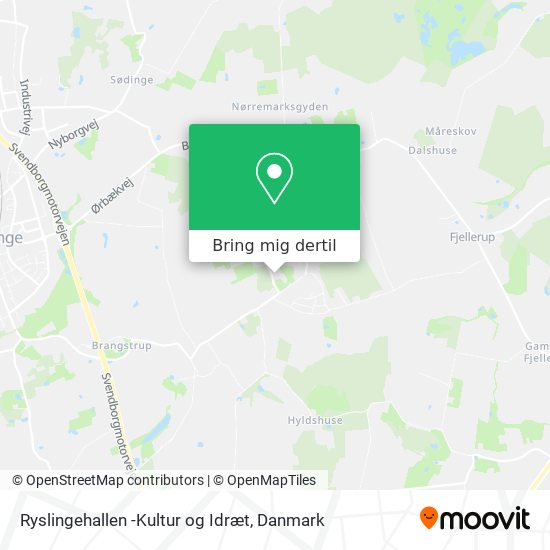Ryslingehallen -Kultur og Idræt kort