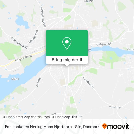 Fællesskolen Hertug Hans Hjortebro - Sfo kort