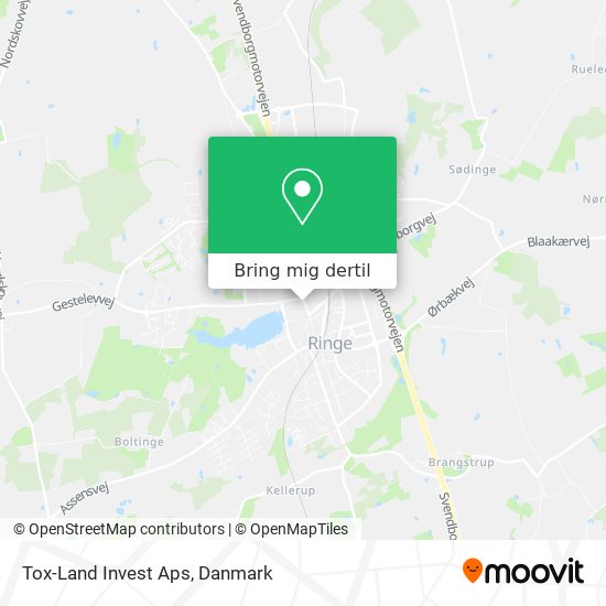 Tox-Land Invest Aps kort