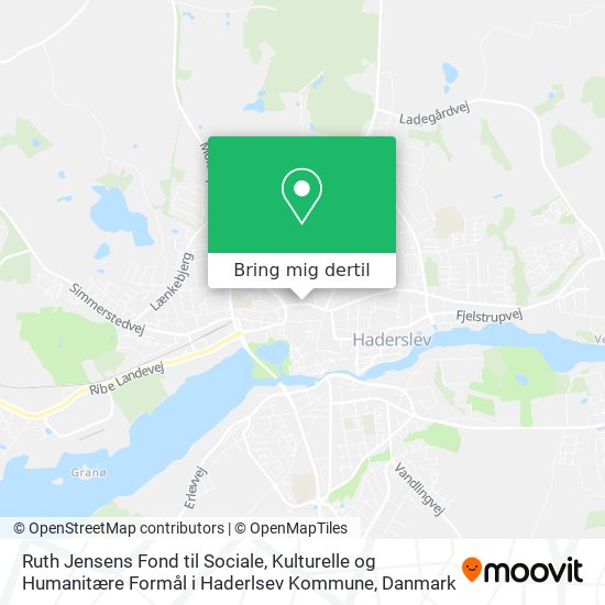Ruth Jensens Fond til Sociale, Kulturelle og Humanitære Formål i Haderlsev Kommune kort