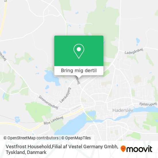 Vestfrost Household,Filial af Vestel Germany Gmbh, Tyskland kort