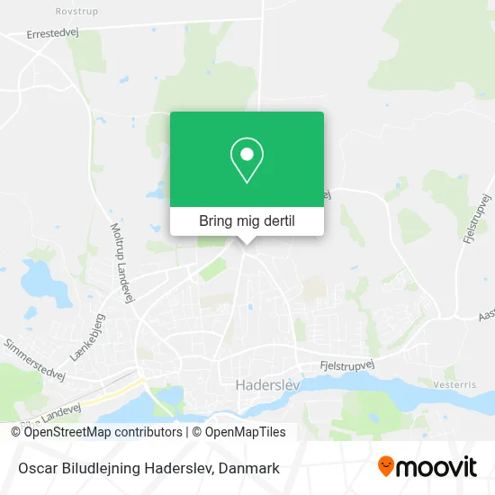 Oscar Biludlejning Haderslev kort