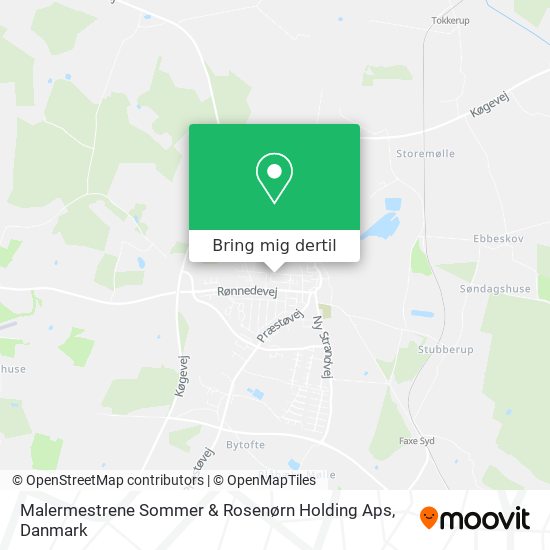 Malermestrene Sommer & Rosenørn Holding Aps kort