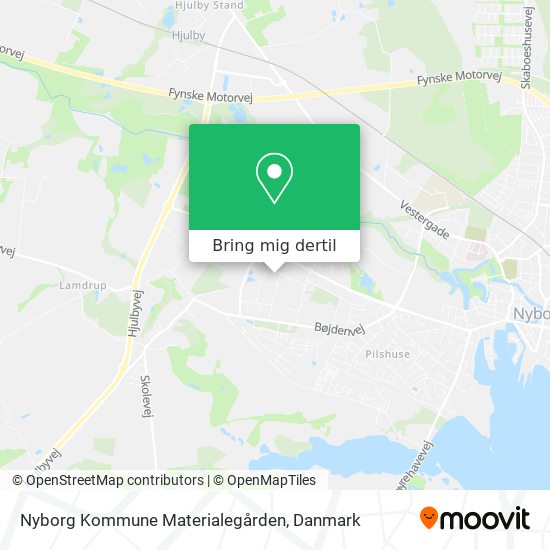 Nyborg Kommune Materialegården kort