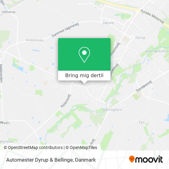 Automester Dyrup & Bellinge kort