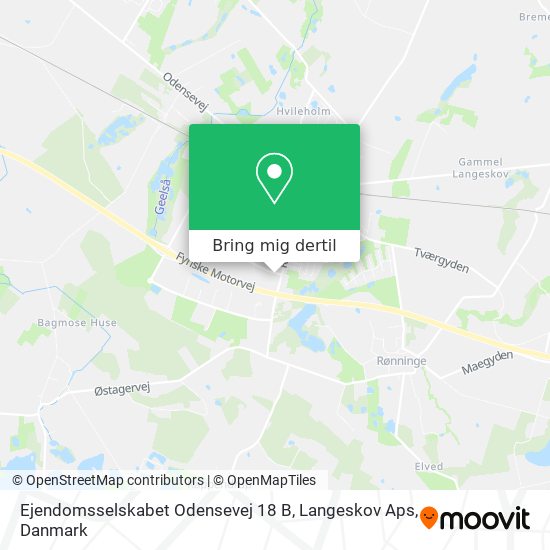 Ejendomsselskabet Odensevej 18 B, Langeskov Aps kort