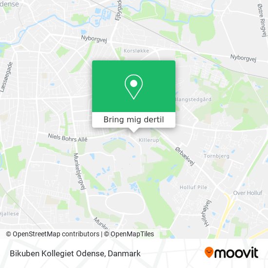 Bikuben Kollegiet Odense kort