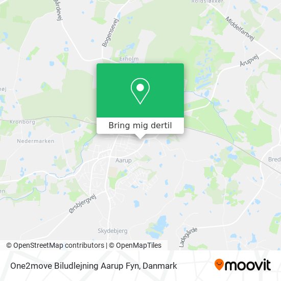 One2move Biludlejning Aarup Fyn kort