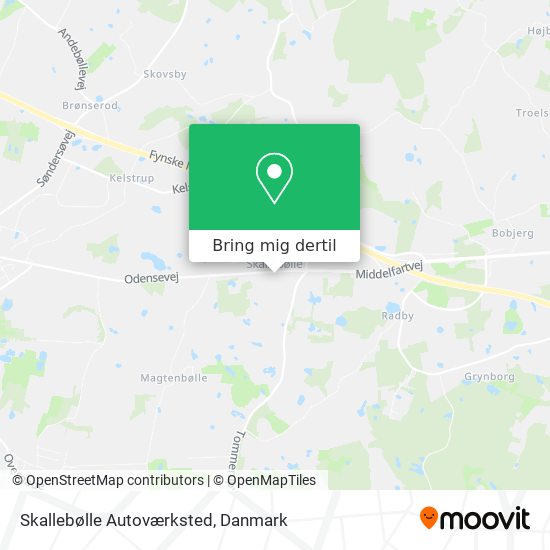 Skallebølle Autoværksted kort