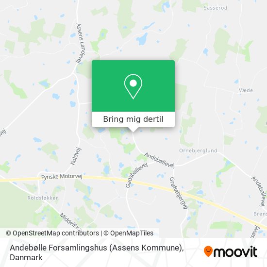 Andebølle Forsamlingshus (Assens Kommune) kort