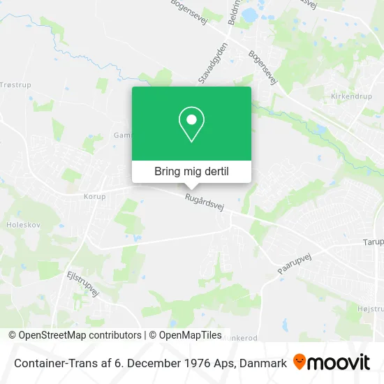 Container-Trans af 6. December 1976 Aps kort