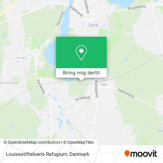 Louisestiftelsen's Refugium kort