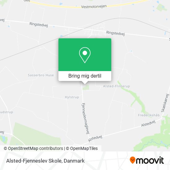 Alsted-Fjenneslev Skole kort
