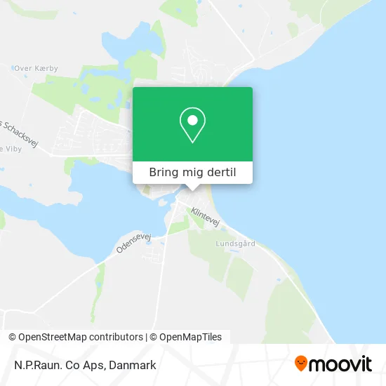 N.P.Raun. Co Aps kort