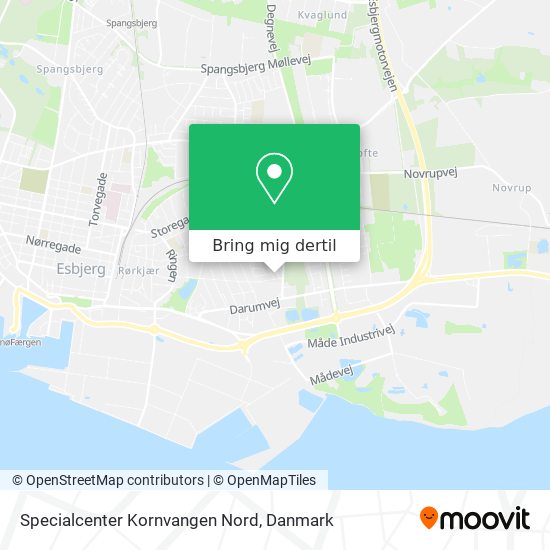 Specialcenter Kornvangen Nord kort