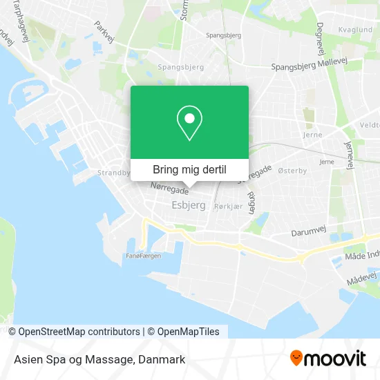 Asien Spa og Massage kort