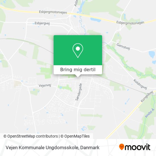 Vejen Kommunale Ungdomsskole kort