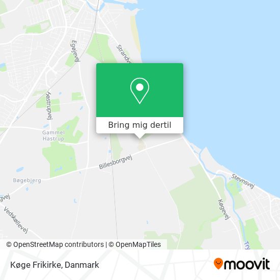 Køge Frikirke kort