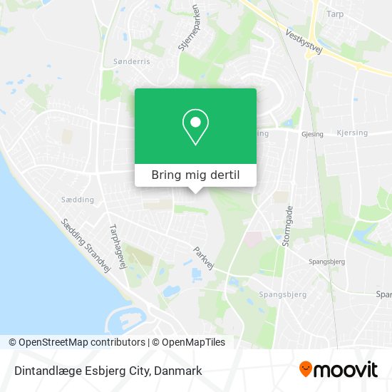 Dintandlæge Esbjerg City kort