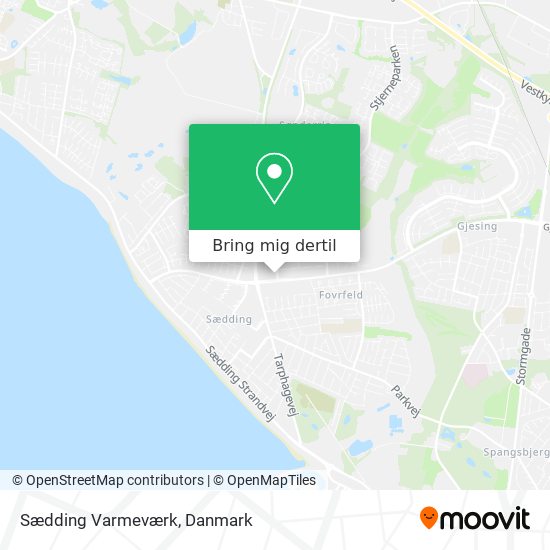 Sædding Varmeværk kort