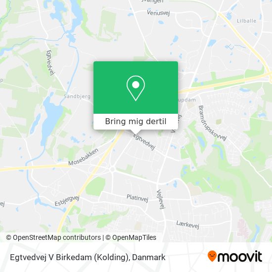 Egtvedvej V Birkedam (Kolding) kort