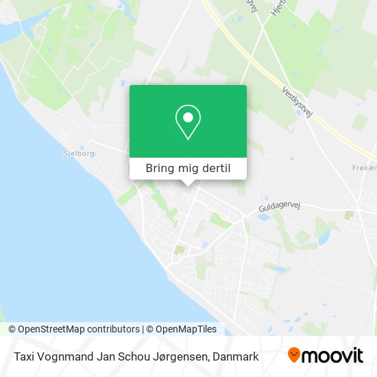 Taxi Vognmand Jan Schou Jørgensen kort