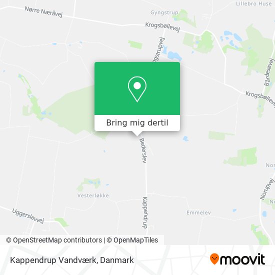 Kappendrup Vandværk kort