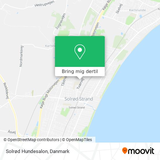 Solrød Hundesalon kort