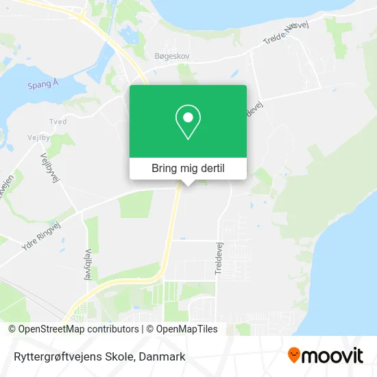 Ryttergrøftvejens Skole kort