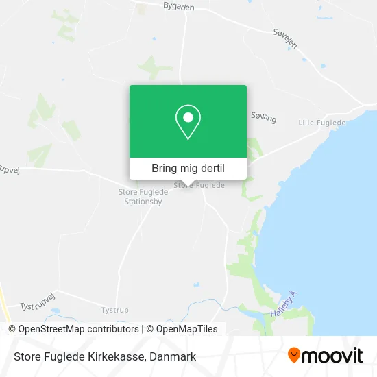 Store Fuglede Kirkekasse kort