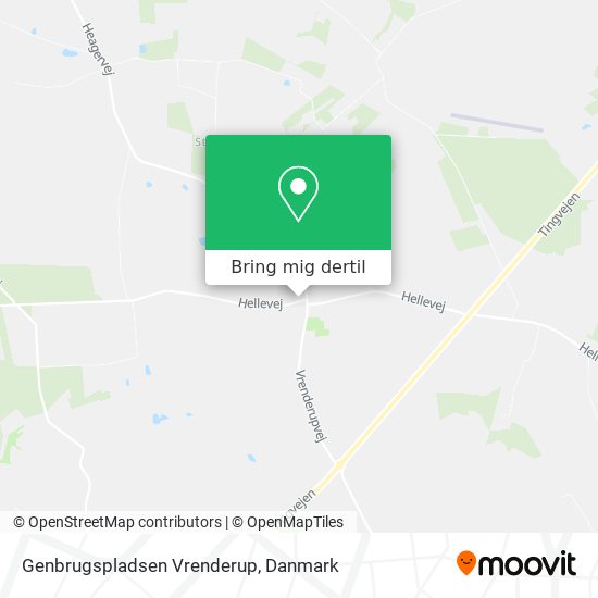 Genbrugspladsen Vrenderup kort