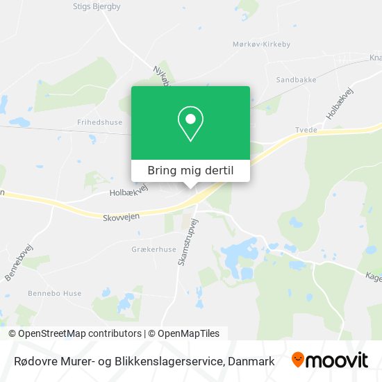 Rødovre Murer- og Blikkenslagerservice kort