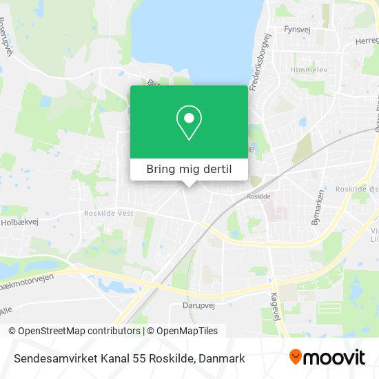 Sendesamvirket Kanal 55 Roskilde kort