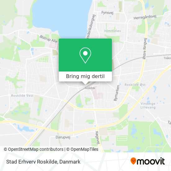 Stad Erhverv Roskilde kort
