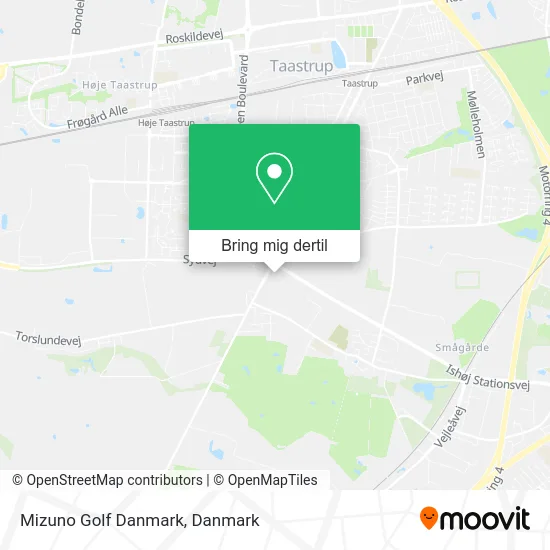 Mizuno Golf Danmark kort