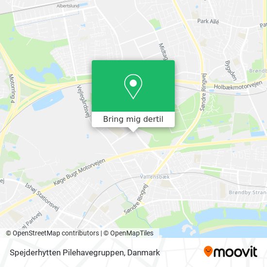Spejderhytten Pilehavegruppen kort