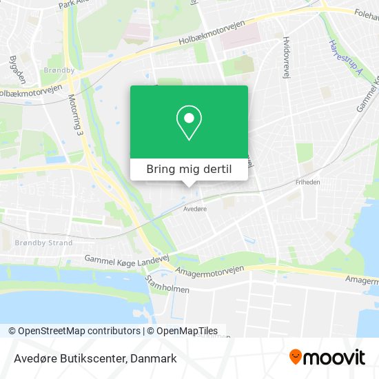 Avedøre Butikscenter kort
