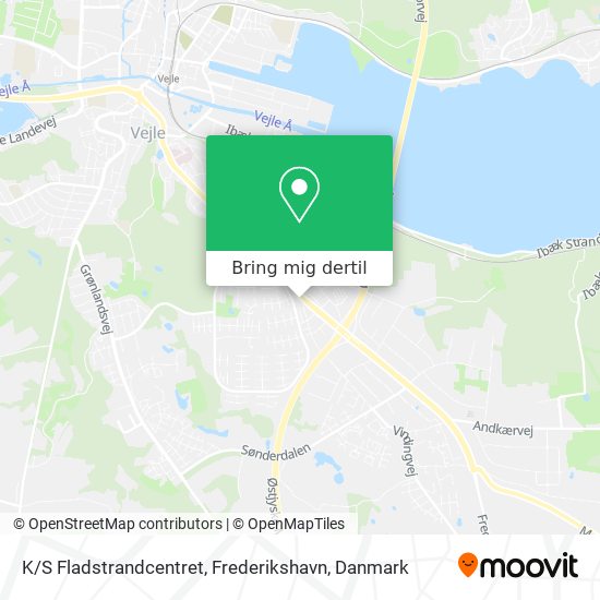 K / S Fladstrandcentret, Frederikshavn kort
