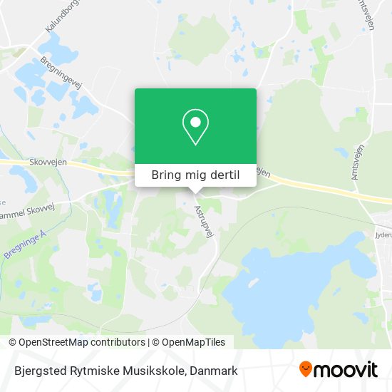 Bjergsted Rytmiske Musikskole kort