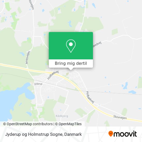 Jyderup og Holmstrup Sogne kort