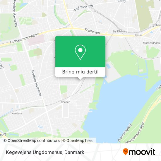 Køgevejens Ungdomshus kort