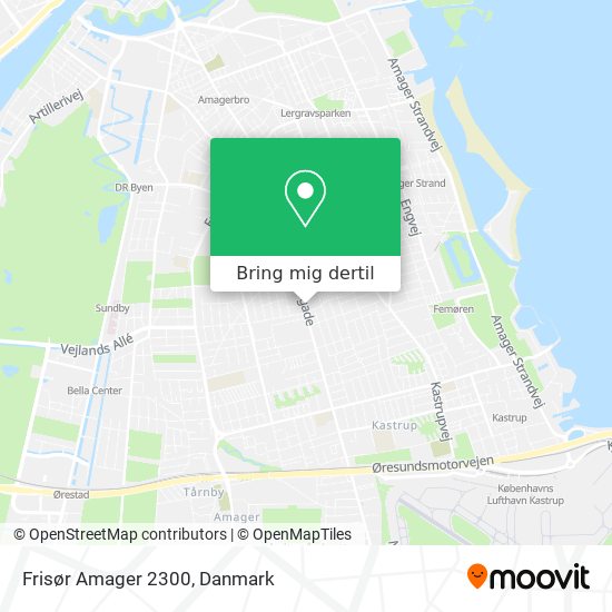 Frisør Amager 2300 kort