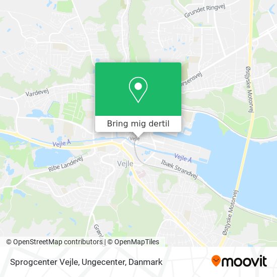 Sprogcenter Vejle, Ungecenter kort