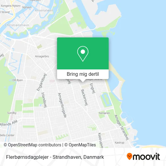 Flerbørnsdagplejer - Strandhaven kort