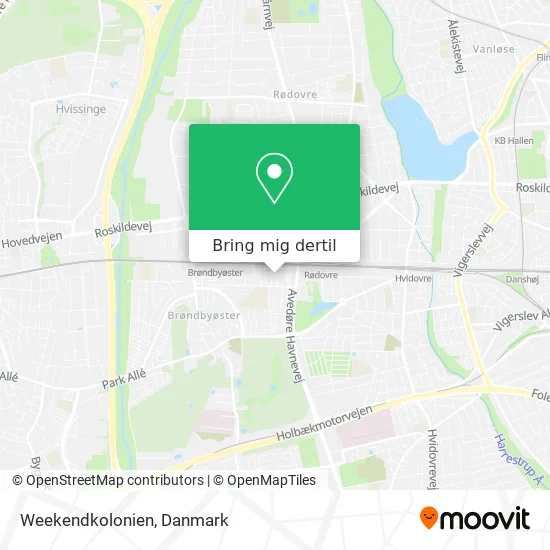 Weekendkolonien kort