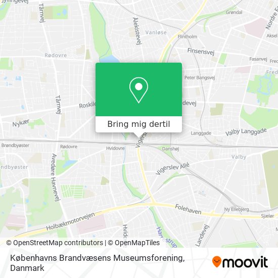 Københavns Brandvæsens Museumsforening kort