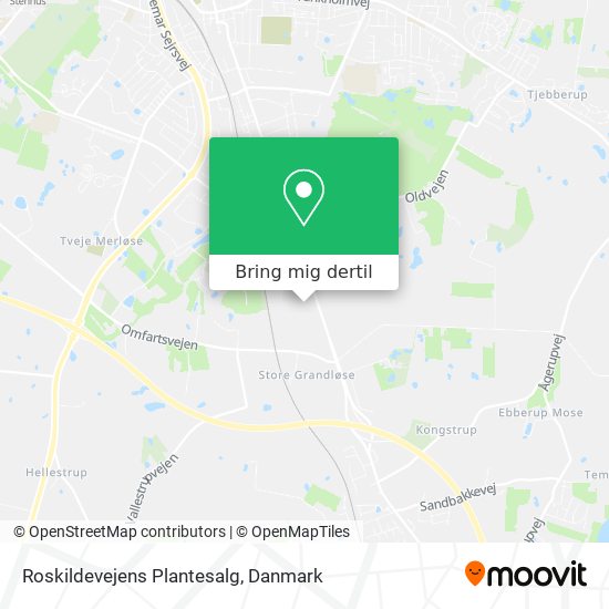 Roskildevejens Plantesalg kort