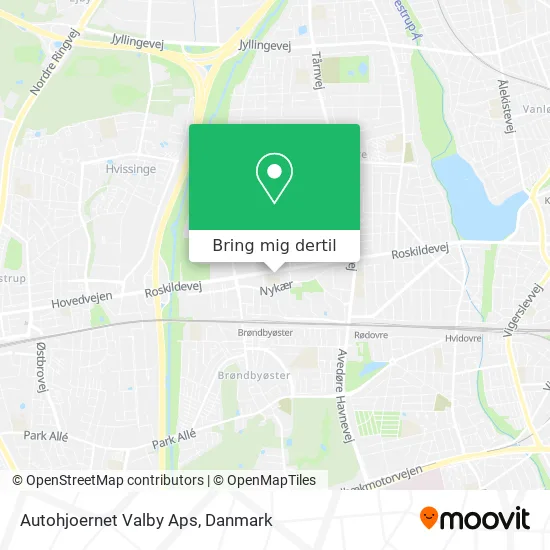 Autohjoernet Valby Aps kort